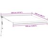 vidaXL Auvent r&eacute;tractable automatique bordeaux 350x250 cm