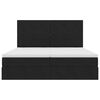 vidaXL Lit de Rangement avec matelas Noir 180 x 200 cm Velours