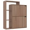 vidaXL Armoire &agrave; chaussures Ch&ecirc;ne sonoma 79,5x24x90,5 cm Agglom&eacute;r&eacute;