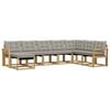 vidaXL Ensemble de canap&eacute;s d'ext&eacute;rieur 8 pc Blanc et gris clair