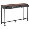vidaXL Table console avec 2 tiroirs 120x30x75 cm Bois de sapin massif