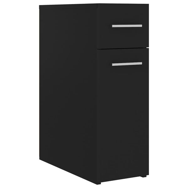 vidaXL Armoire d'apothicaire Noir 20x45,5x60 cm Bois d&rsquo;ing&eacute;nierie