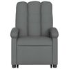 vidaXL Fauteuil inclinable de massage &eacute;lectrique Gris fonc&eacute; Tissu