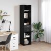 vidaXL Haut Armoire Ch&ecirc;ne noir 40 x 42,5 x 185 cm Bois d'ing&eacute;nierie