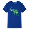 T-shirt pour enfants bleu fonc&eacute; 128