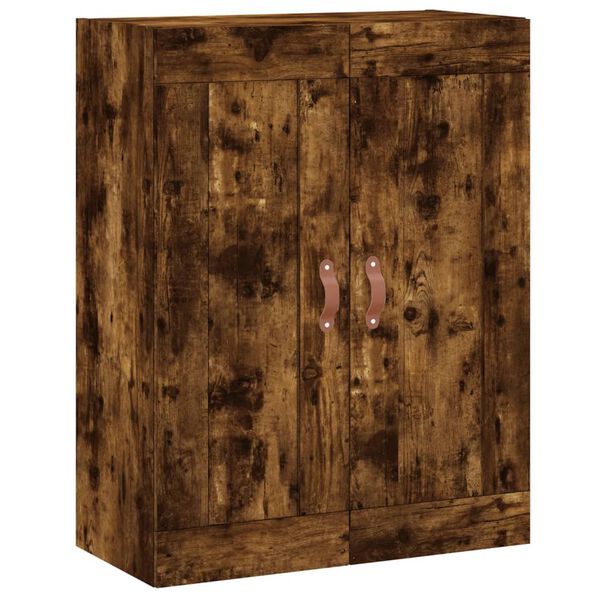 vidaXL Armoire murale ch&ecirc;ne fum&eacute; 69,5x34x90 cm bois d'ing&eacute;nierie