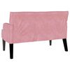 vidaXL Banc Chesterfield Rose 112 x 65.5 x 75 cm Velours
