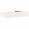 vidaXL Tiroirs de lit 4 pcs Blanc Bois de pin massif