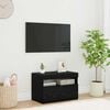 vidaXL Meuble TV Ch&ecirc;ne noir 60 x 35 x 40 cm Bois d'ing&eacute;nierie