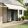 vidaXL Auvent r&eacute;tractable cr&egrave;me 400x150 m tissu et acier