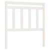 vidaXL T&ecirc;te de lit Blanc 106x4x100 cm Bois massif de pin