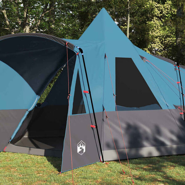 vidaXL Tente tipi avec toit avec stockage Bleu 720 x 465 x 295 cm