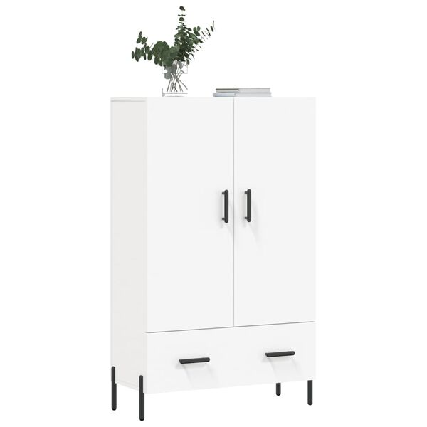 vidaXL Buffet haut blanc 69,5x31x115 cm bois d'ingénierie