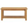vidaXL Table basse 90x45x40 cm Bois de ch&ecirc;ne massif