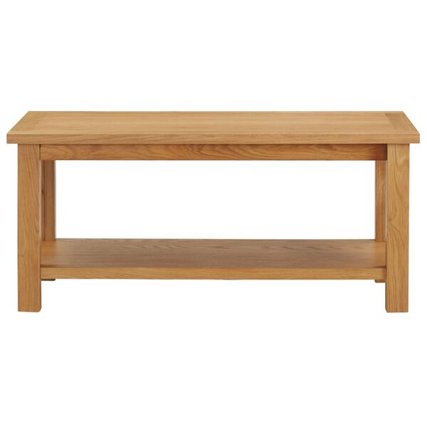 vidaXL Table basse 90x45x40 cm Bois de ch&ecirc;ne massif