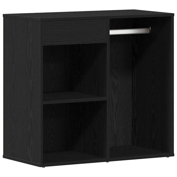 vidaXL Cabinet de Cosm&eacute;tiques avec tiroir Ch&ecirc;ne noir 80 x 40 x 75 cm