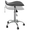 vidaXL Chaise de bureau Gris Similicuir