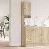 vidaXL Armoire de cuisine Beige 35 x 50 x 180 cm Bois d'ingénierie
