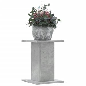 vidaXL Supports pour plantes 2 pcs gris b&eacute;ton bois d'ing&eacute;nierie