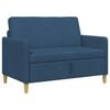 vidaXL Sofa avec rangement Bleu 122 x 78 x 87 cm Polyester