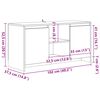 vidaXL Meuble TV vieux bois 102x37,5x52,5 cm bois d'ing&eacute;nierie