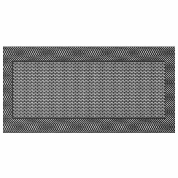 vidaXL Tapis d'ext&eacute;rieur Chevron ARAKIL Noir et gris 600 &times; 300 cm
