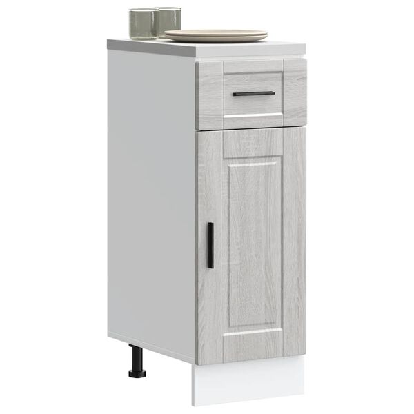 vidaXL Armoire de cuisine Porto sonoma gris bois d'ing&eacute;nierie