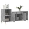vidaXL Meuble TV Gris b&eacute;ton 100x35x55 cm Bois d'ing&eacute;nierie