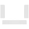 vidaXL Ensemble de meubles TV 4 pcs Blanc Bois d'ing&eacute;nierie