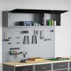 vidaXL Set de Cabinet d'Outils et Pegboard avec &eacute;tag&egrave;re 5 pcs Noir