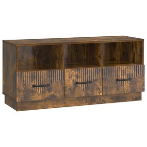 vidaXL Meuble TV Ch&ecirc;ne fum&eacute; 102 x 34,5 x 47 cm Bois d'ing&eacute;nierie