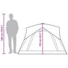 vidaXL Tente de camping de cabine 4 personnes bleu imperméable
