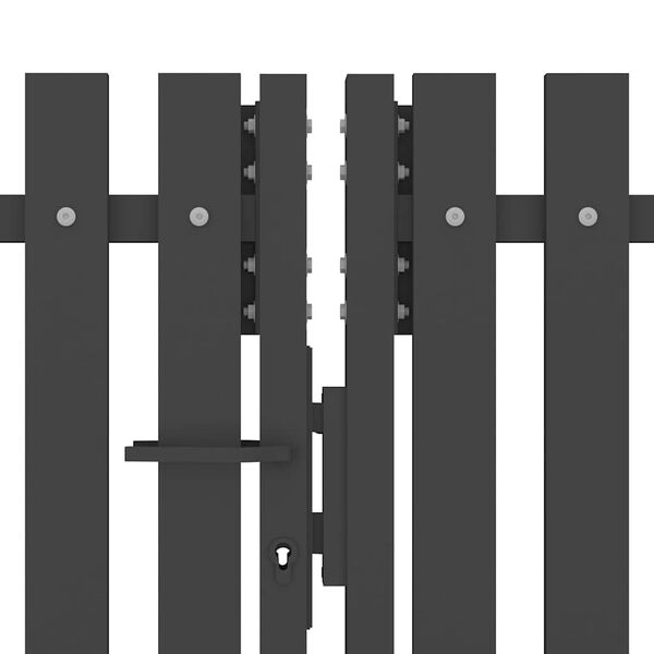 vidaXL Portail de jardin en acier 400 x 175 cm anthracite