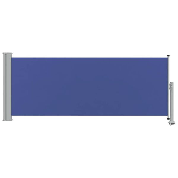 vidaXL Auvent lat&eacute;ral r&eacute;tractable de patio 100x300 cm Bleu