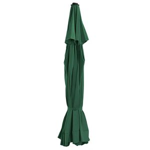 vidaXL Tissu de remplacement pour parasol d'ext&eacute;rieur Vert 515 cm