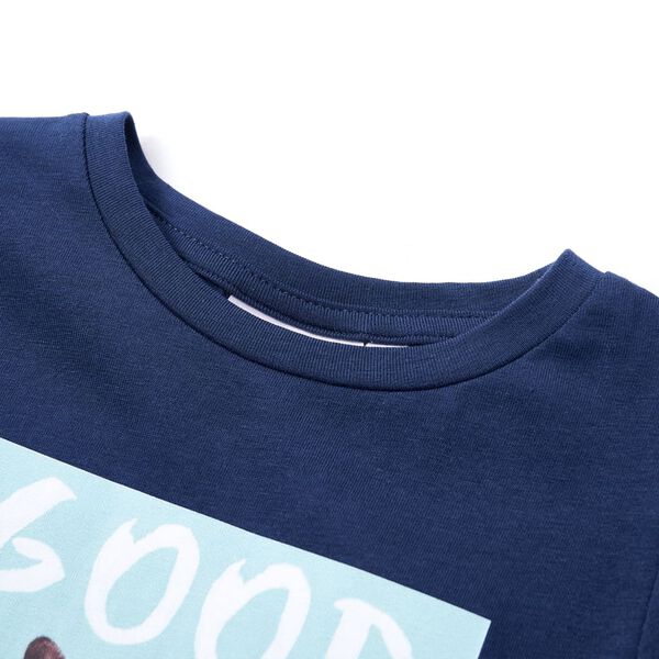 T-shirt pour enfants bleu marine 140