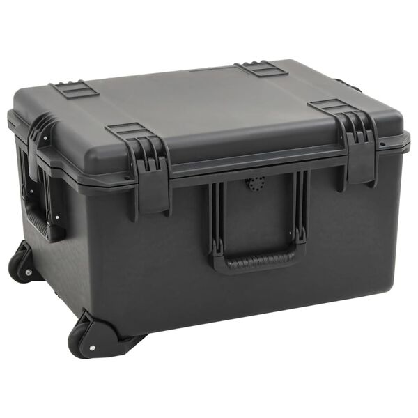 vidaXL Valise de vol portable Noir 62,5x49,5x37 cm PP