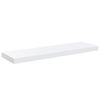 vidaXL &Eacute;tag&egrave;re murale flottante 2 pcs Blanc brillant 80x23,5x3,8cm MDF