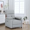vidaXL Fauteuil de massage Gris clair Tissu