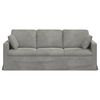 vidaXL Canap&eacute; Gris clair 198 x 78 x 80 cm Velours