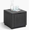 Keter Pouf de rangement Cube Graphite 213816