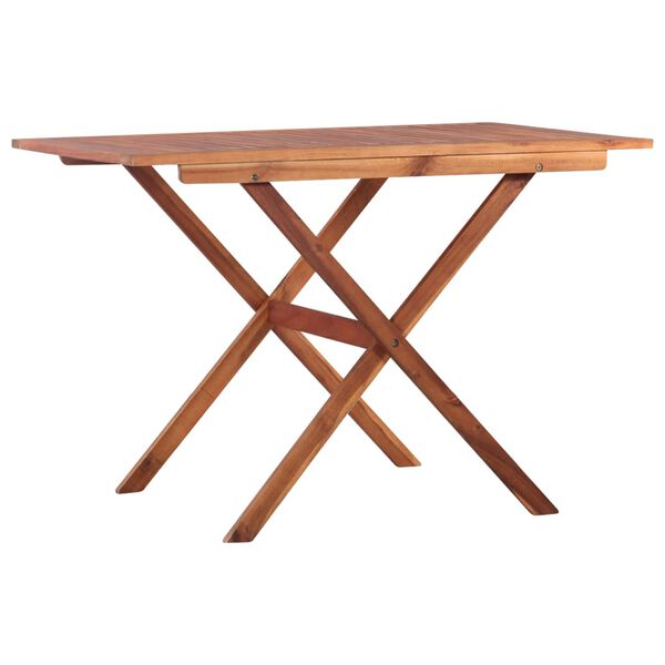 vidaXL Salon de jardin encastrable 3 pcs Rotin et bois d'acacia Noir