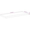 vidaXL Dessus de table 90x40x2,5 cm rectangulaire bois massif acacia