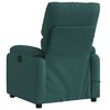 vidaXL Fauteuil de massage inclinable Vert fonc&eacute; Tissu