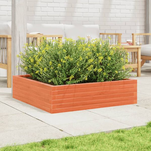 vidaXL Jardini&egrave;re cire marron 90x90x23 cm bois de pin massif