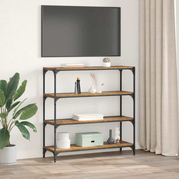 vidaXL Biblioth&egrave;que Bois Ancien 100 x 33 x 100 cm