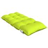 vidaXL Coussins de chaise &agrave; dossier bas lot de 2 vert vif