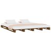 vidaXL Lit de palette sans matelas marron miel 140x190 cm bois massif