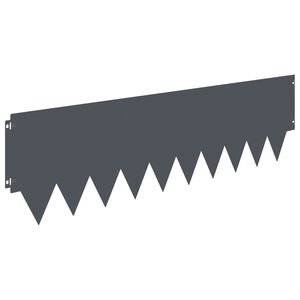 vidaXL Bordure de Pelouse 20 pc 103 x 30 cm Acier Anthracite