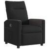 vidaXL Fauteuil inclinable Noir Tissu